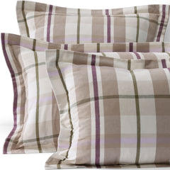 Comfy Super Soft Cotton Flannel Plaid Pillow Sham - 5oz