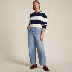 Women's Plus Size Recover High Rise Barrel Leg Ankle Jeans