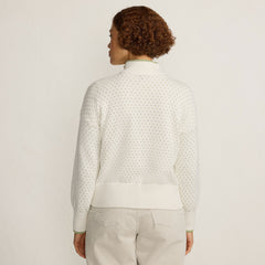 Women's Drifter Floatback Jacquard Quarter Zip Sweater