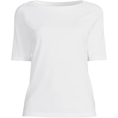 Women's Plus Size Supima Boatneck Top