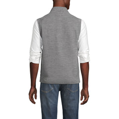 Men's Washable Merino Full Zip Sweater Vest
