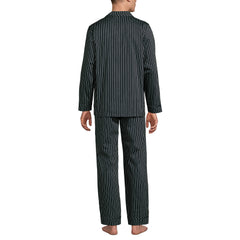 Men's Long Sleeve Temperature Regulating Woven Sleep Set