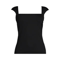 Women's Long Torso Square Neck Underwire Tankini Top