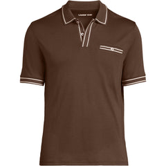Men's Short Sleeve Tipped Welt Pocket Supima Polo