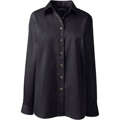 School Uniform Women's Plus Size Long Sleeve Performance Twill Shirt