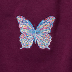 Girls Crew Neck Embroidered Sweatshirt