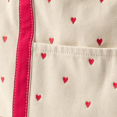 Large Embroidered 5 Pocket Open Top Canvas Tote Bag