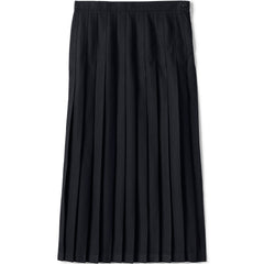 Girls Solid Pleated Skirt Ankle Length