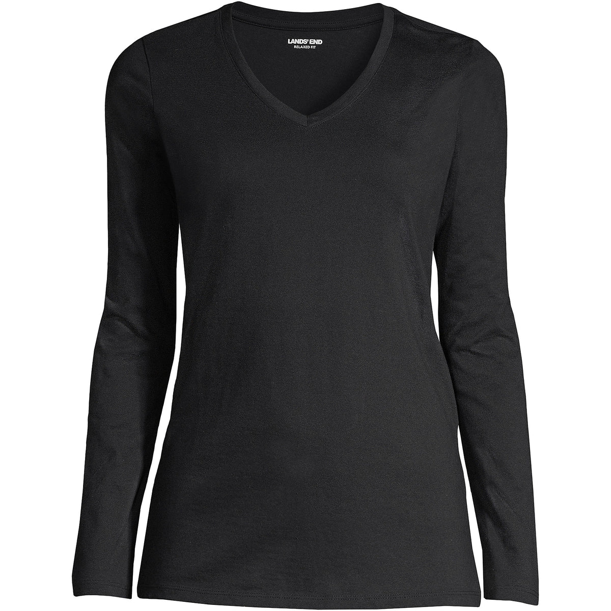 Tall Supima Cotton Long Sleeve V-Neck T-Shirt