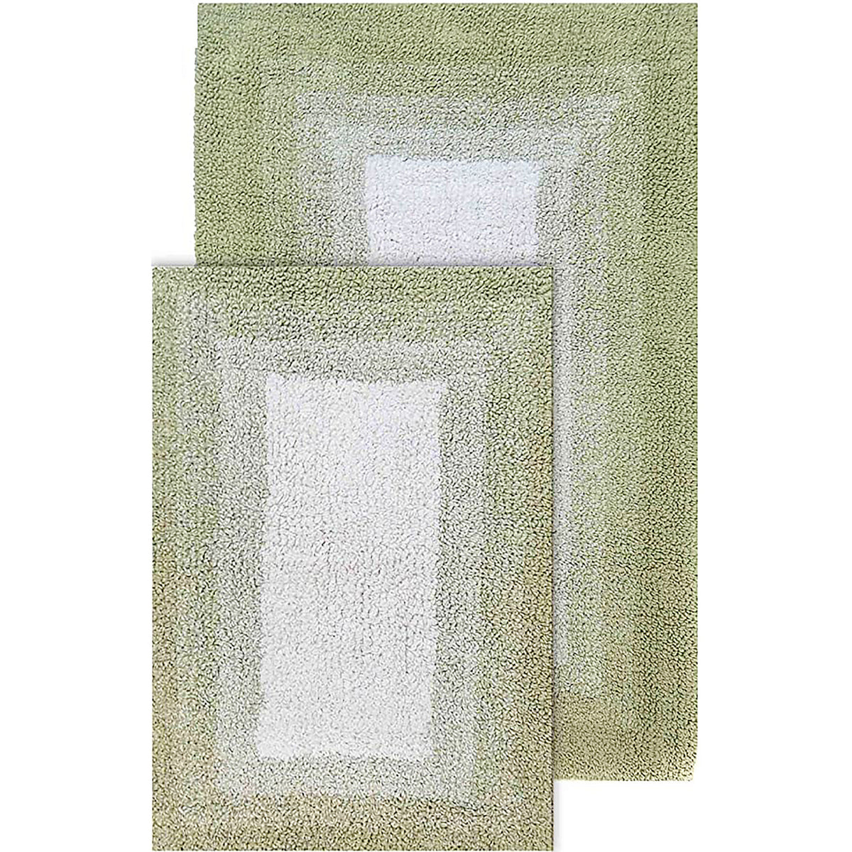 Chesapeake Whitney Ombre 2 Piece Reversible Cotton Bath Rug Set