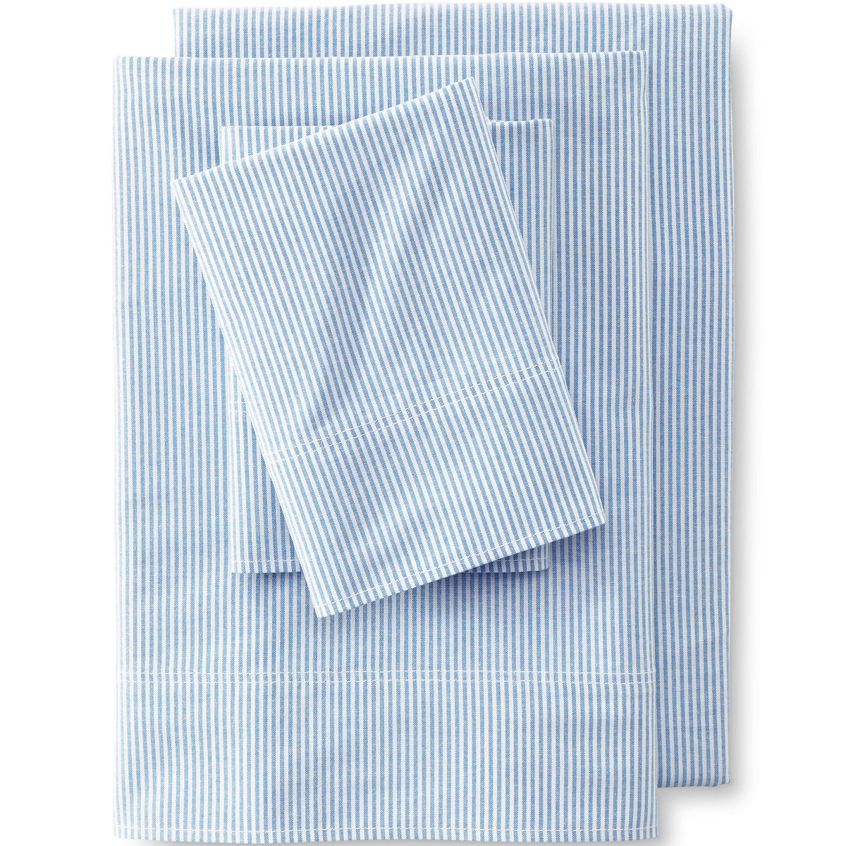 Cotton Oxford Stripe Bed Sheet Set