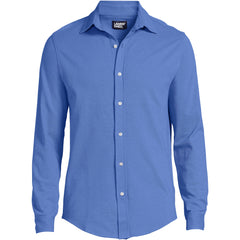 Men's Big Long Sleeve Knit Oxford Shirt