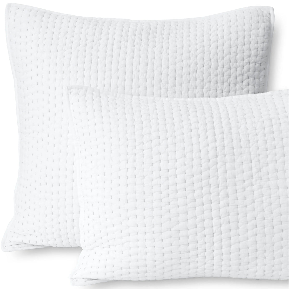 Seed Stitch Quilted Pillow Sham