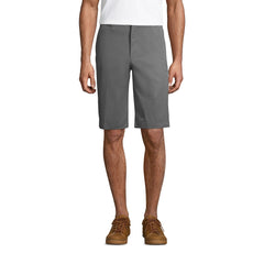 School Uniform Men's 11" Plain Front Blend Chino Shorts