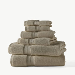Blue Loom Liam Odor Resistant Cotton 6 Piece Bath Towel Set