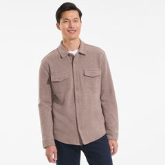 Men's Long Sleeve Bedford Button Through Utility Overshirt