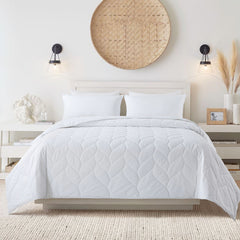 Waverly Antimicrobial Cotton White Duck Down and Feather Bed Blanket