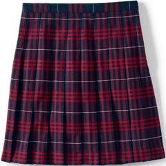 Girls Plaid Pleated Skirt Below the Knee