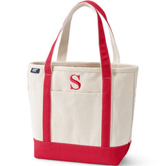 Pre-Monogrammed Letter S Canvas Tote Bag