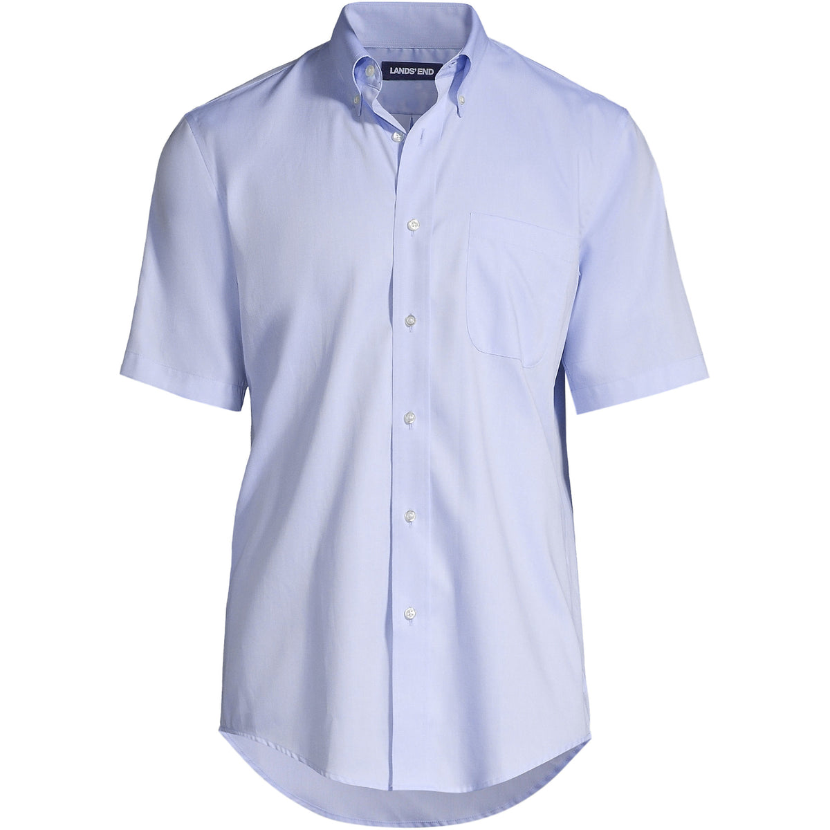 Men's Short Sleeve No Iron Pinpoint Dress Shirt