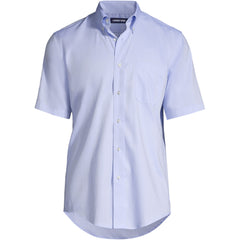 Men's Short Sleeve No Iron Pinpoint Dress Shirt