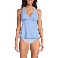 Women's D-Cup V-Neck Racerback Flutter Tankini