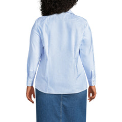 Women's Plus Size Long Sleeve Oxford Shirt
