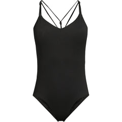 Women's Long Torso Tugless QuickDry Strappy Back High Leg One Piece