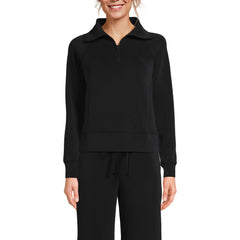 Women's Cupro Long Sleeve Half Zip Pullover