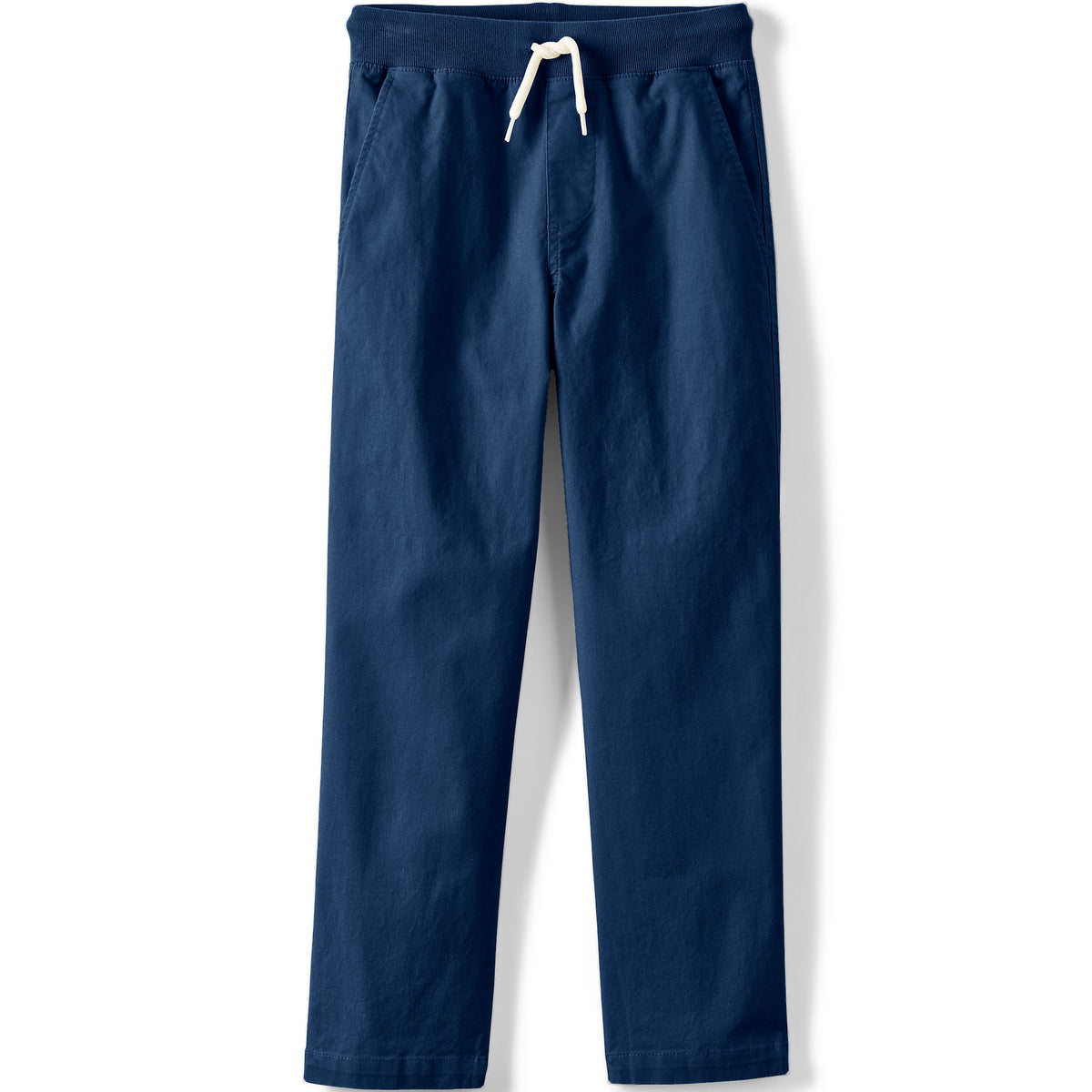 Boys Stretch Soft Rib Waist Iron Knee Pull On Pants