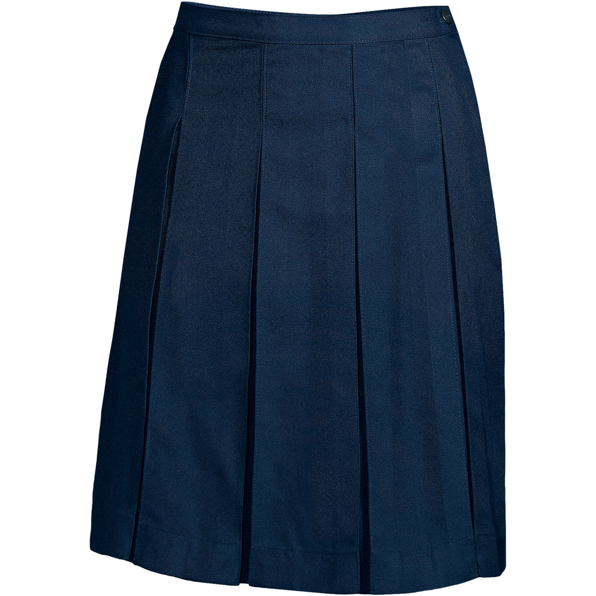 Women's Tall Top of Knee Solid Box Pleat Skirt