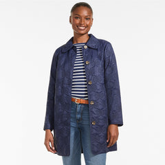 Women's Bow Quilted Insulated Coat