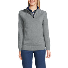 School Uniform Unisex Big Cotton Modal Quarter Zip Sweater