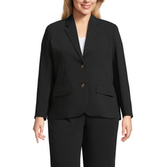 Women's Plus Size Crepe Fluid Blazer