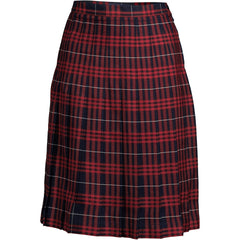 Women's Plaid Pleated Skirt Below the Knee