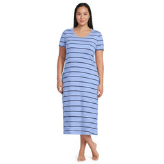 Women's Plus Size Cotton Short Sleeve Midcalf Nightgown