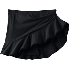 Women's Plus Size Ruffle Hem Mini Swim Skirt