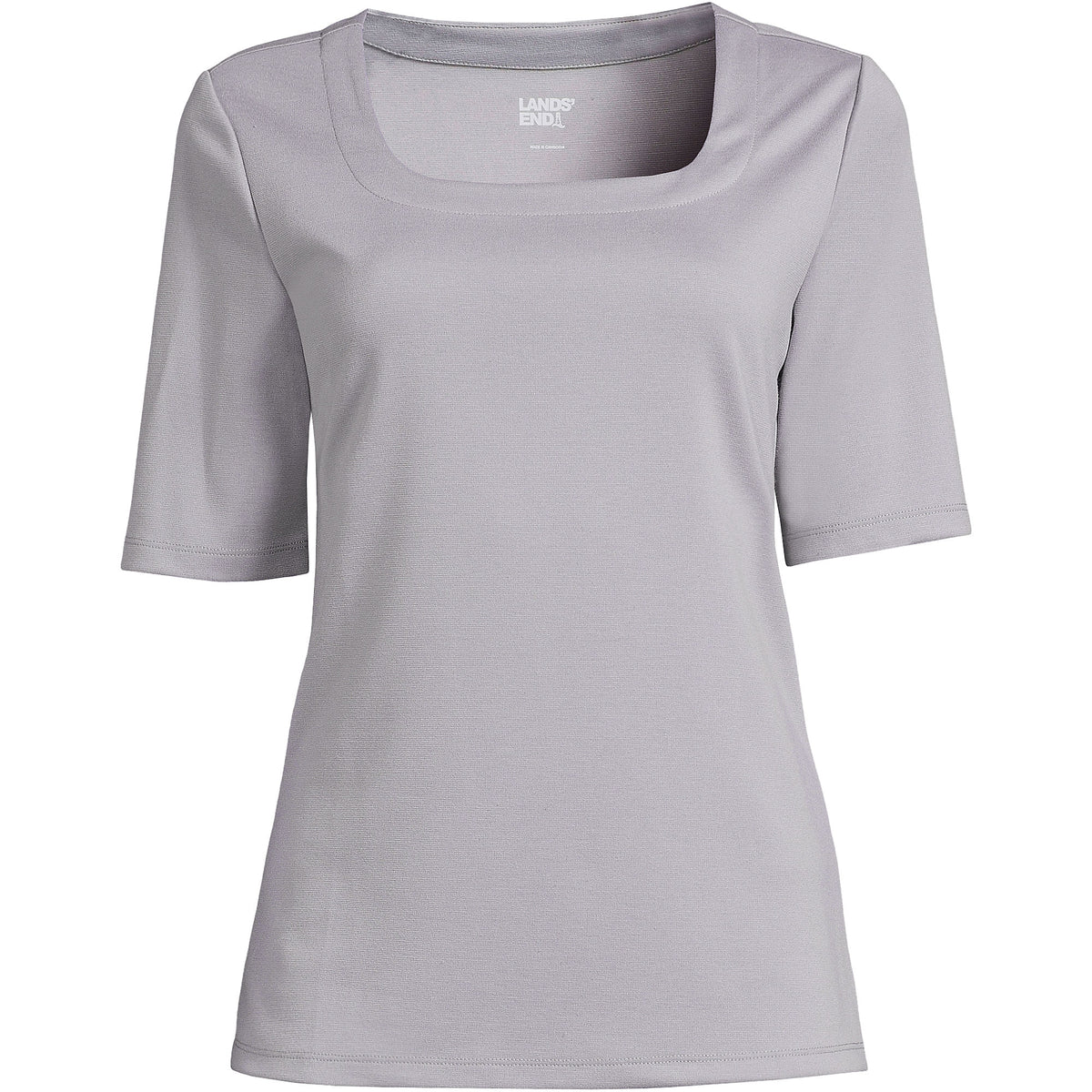 Women's Elbow Sleeve Ponte Square Neck Top