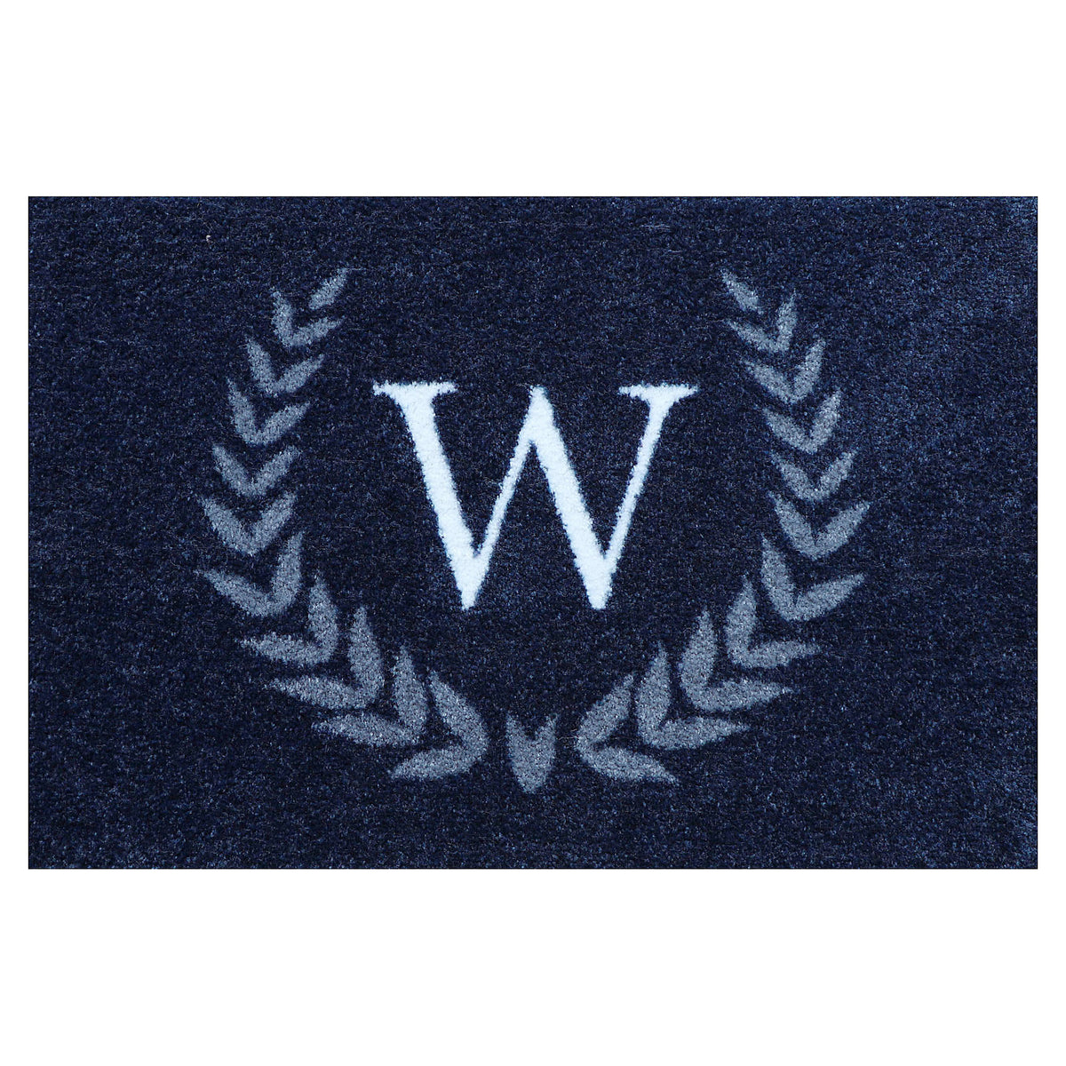 Matterly Monogrammed Laurel Wreath Doormat
