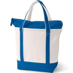 Medium 5 Pocket Zip Top Canvas Tote Bag