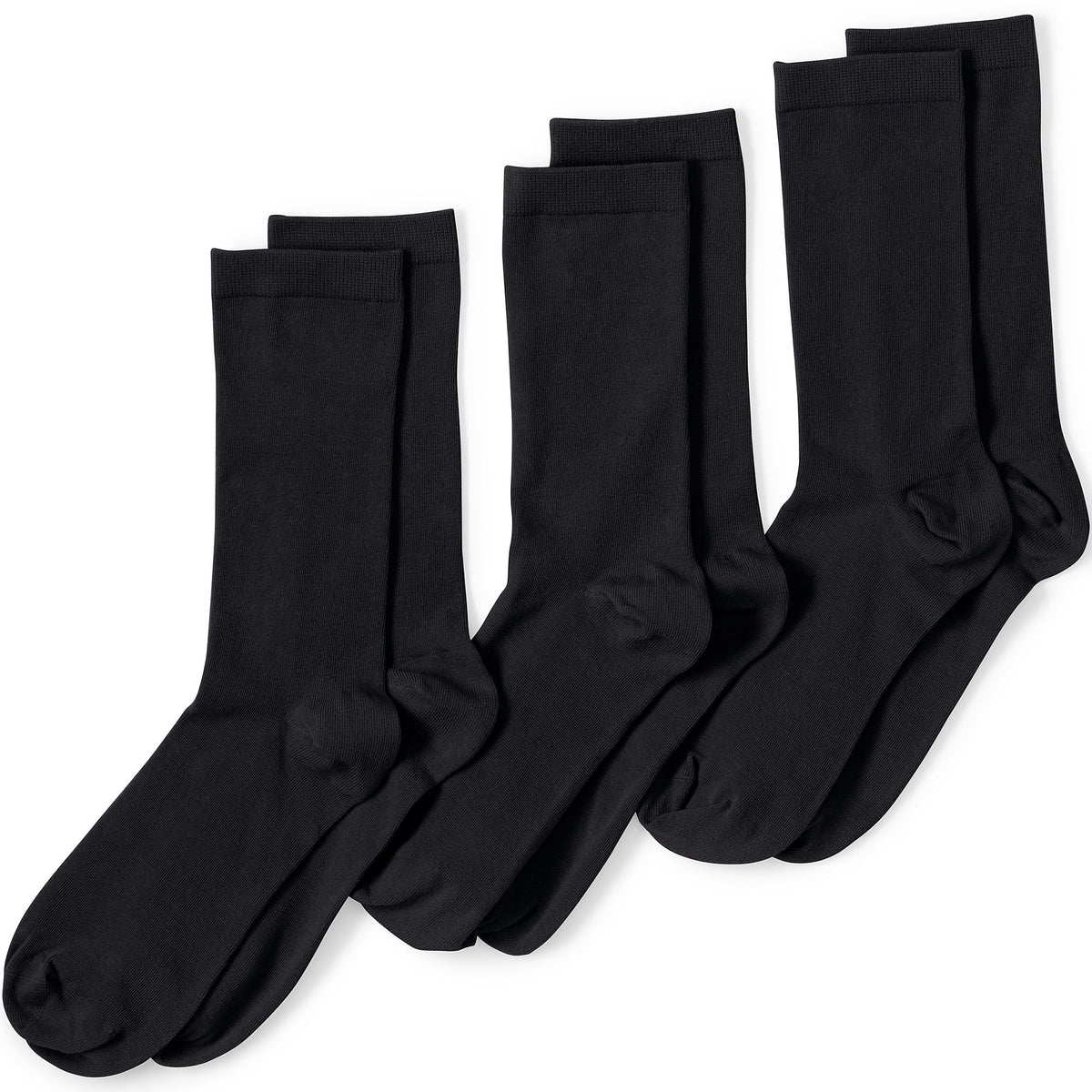 Women's 3-Pack Everyday Basic Crew Socks