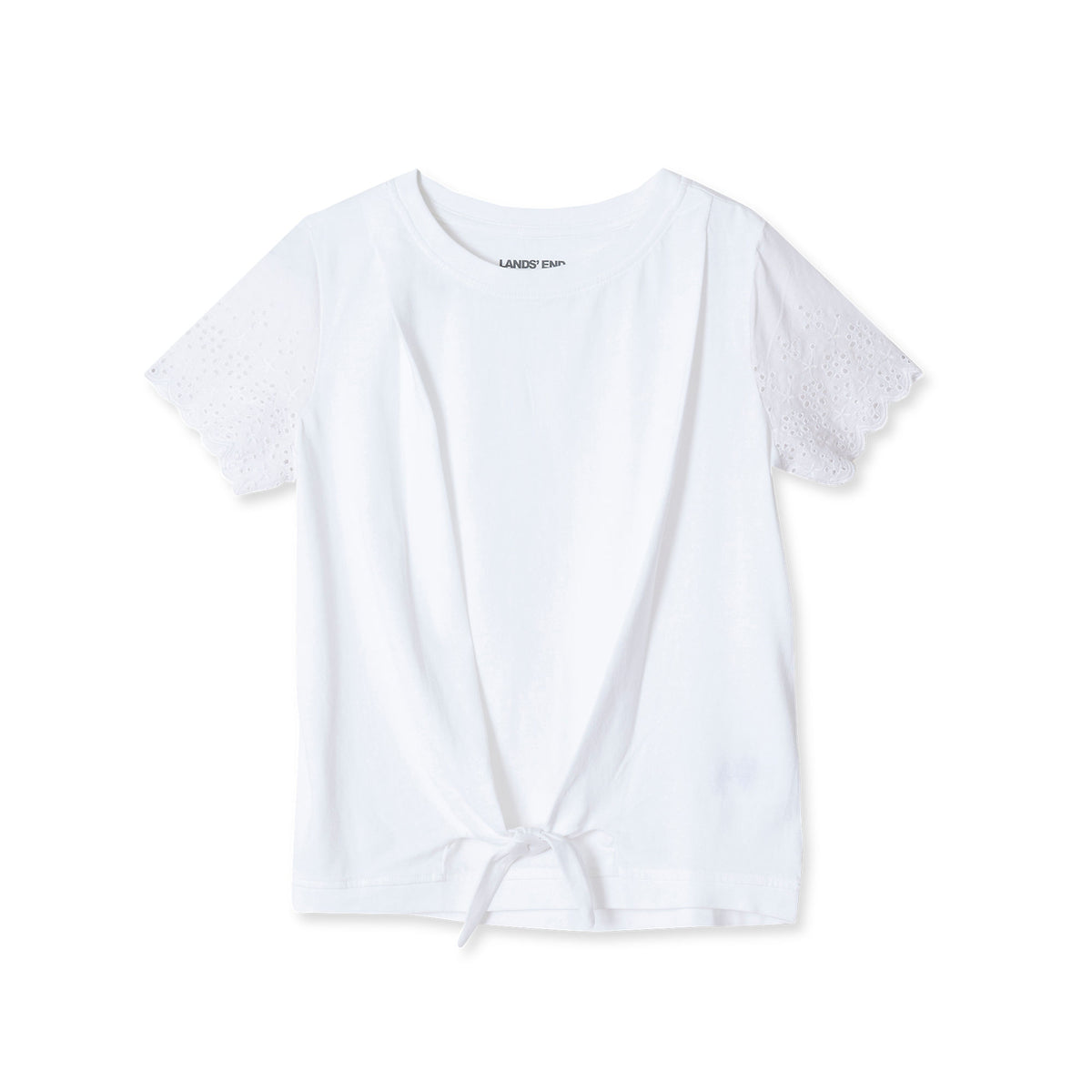 Girls Short Sleeve Knotted Tee