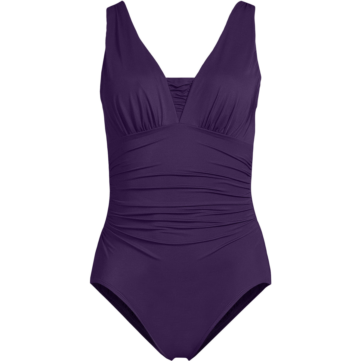 Women's Plus Size DDD-Cup New SlenderSuit Grecian Adjustable Low Leg One Piece