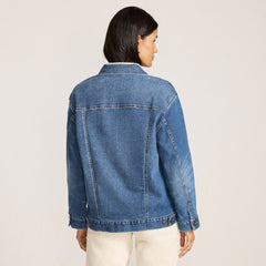 Women's Oversized Denim Trucker Jacket