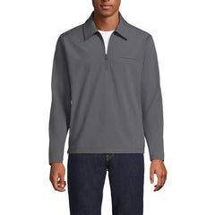 Unisex Big Soft Shell Collared Half Zip Pullover Top