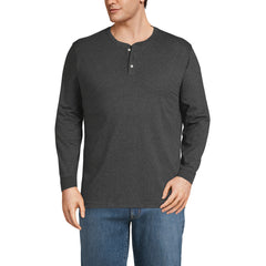 Men's Big and Tall Super-T Long Sleeve Henley Shirt