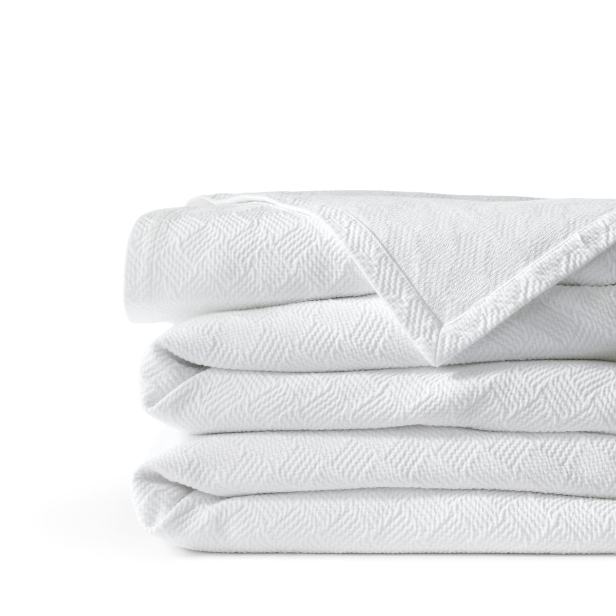 Basketweave Cotton Matelasse Coverlet