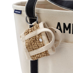 Micro Raffia Tote Charm