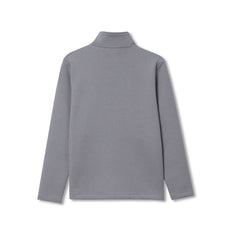 Boys Long Sleeve Knit Full Zip Mock Neck Sweatshirt