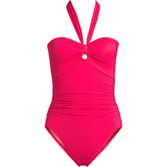 Women's Plus Size SlenderSuit Multi-Way Bandeau High Leg One Piece Swimsuit